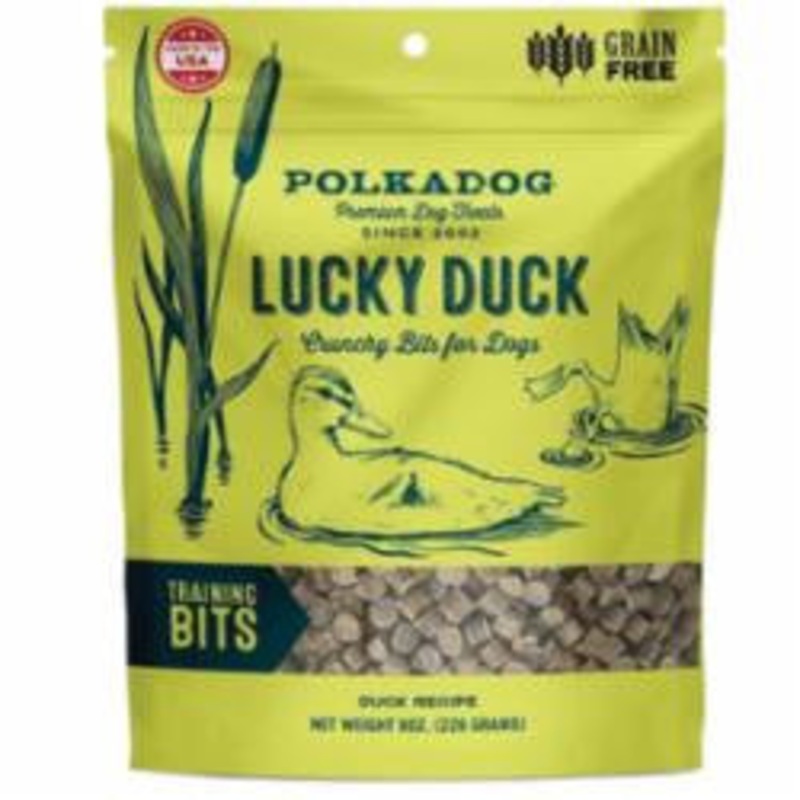 Polka Dog Bakery Dog Lucky Duck Bites 8oz {L+x}