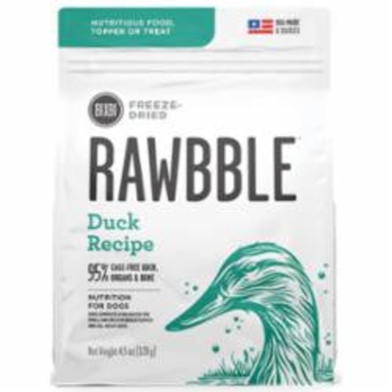 Rawbble Dog Freeze-dried Duck 4.5oz {L+x}