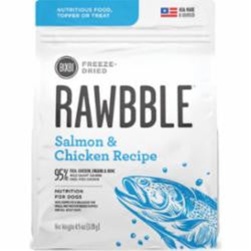 Rawbble Dog Freeze-dried Salmon & Chicken 4.5oz {L+x}
