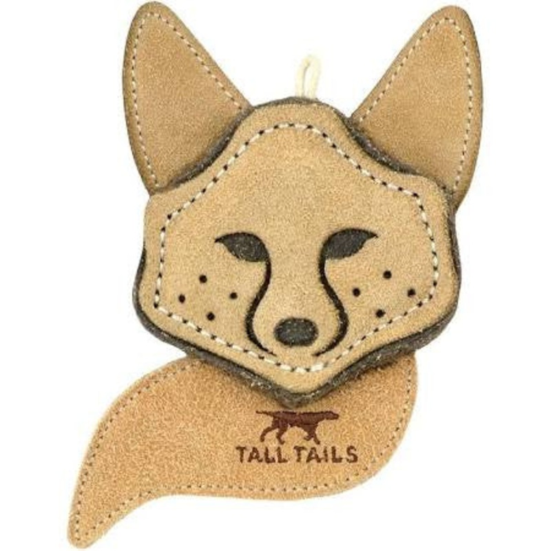 Tall Tails Dog Toy Natural Leather Fox 4 Inches {L-x}