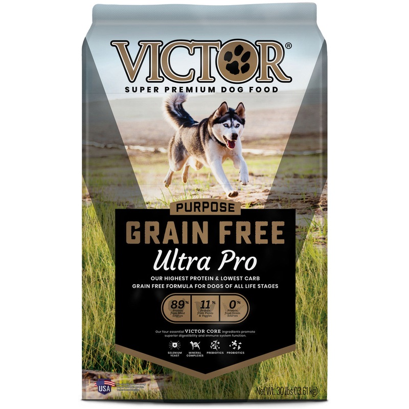Victor Super Premium Dog Food Purpose Grain Free Ultra Pro Dry Dog Food Beef & Chicken 30lb
