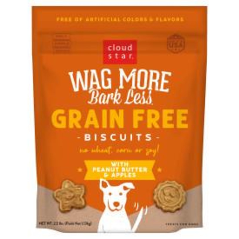 Waggin More Dog Grain Free Peanut Butter & Apples 2.5lb {L-x}