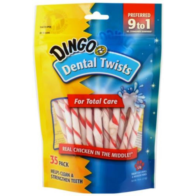 Dingo Dental Twists For Total Care 35 Pk {L-b}156049