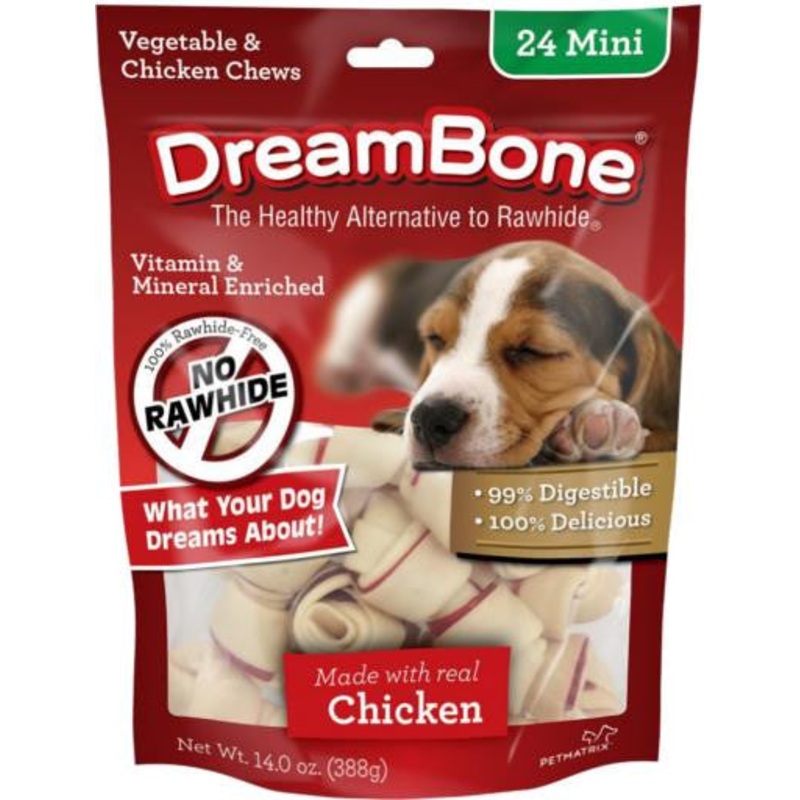 Dreambone Chicken Dog Chew Mini 24pck {L+1} 923084