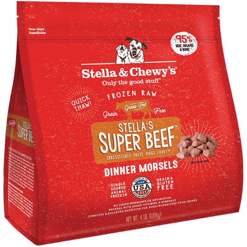 S&c Spr Bf frozen Dinner Dog 4 Lb {L-1x}860062 SD-5