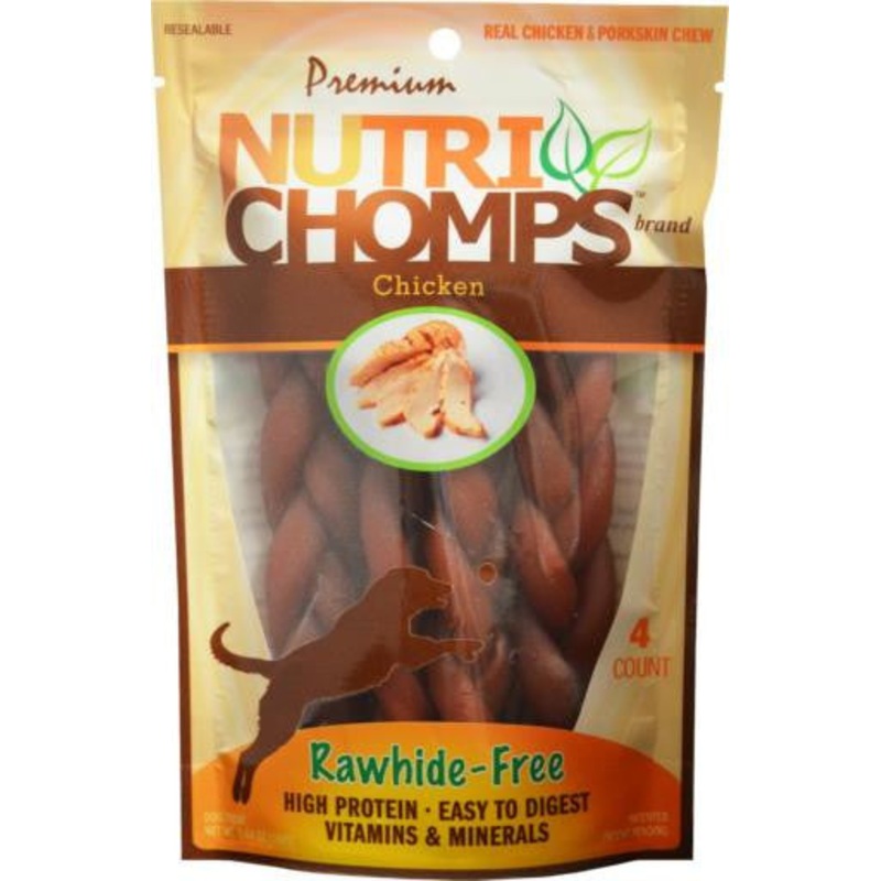 Scott Pet 4ct 6" Chicken Flavor Braid {L-1}159189