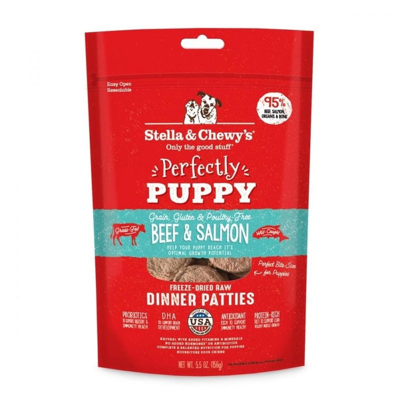 Stella & Chewy's Perfectly Puppy Freeze-Dried Beef and Salmon 5.5 oz. {L+1x} 860282