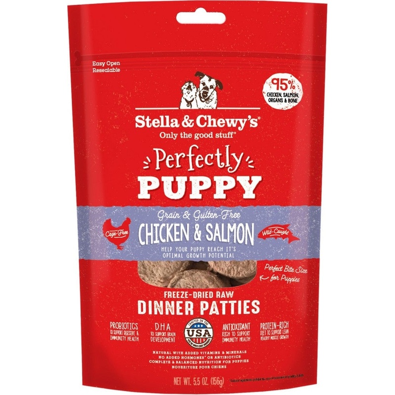Stella & Chewy's Perfectly Puppy Freeze-Dried Chicken and Salmon 5.5 oz. {L+1x} 860284
