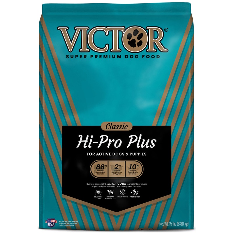 Victor Super Premium Dog Food Classic Hi-Pro Plus Dry Dog Food Beef 15lb