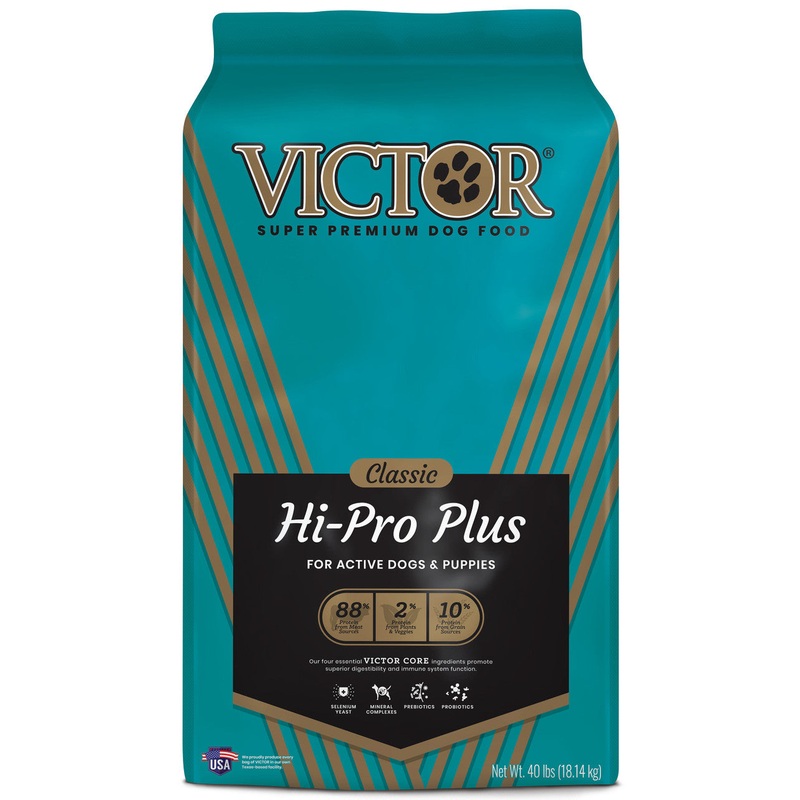 Victor Super Premium Dog Food Classic Hi-Pro Plus Dry Dog Food Beef 40lb