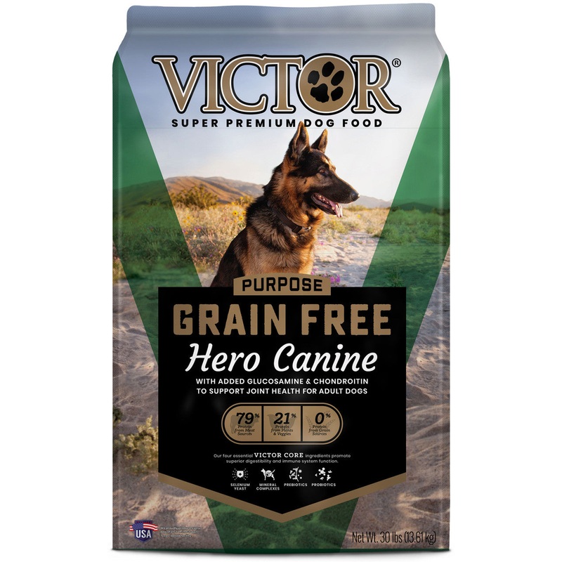 Victor Super Premium Dog Food Purpose Grain Free Hero Canine Dry Dog Food Beef 30lb