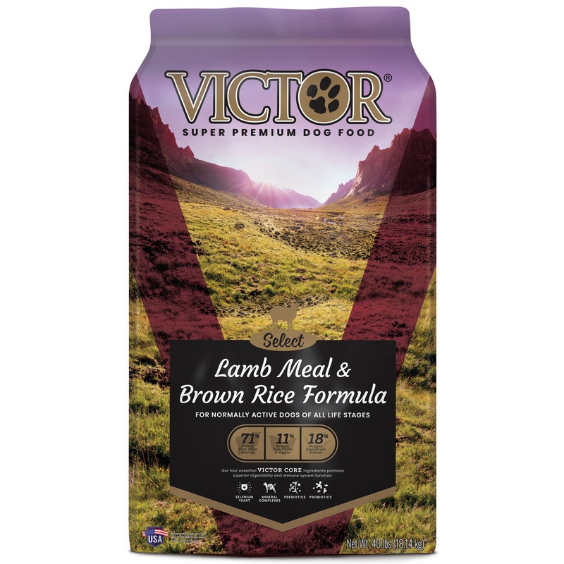 Victor Super Premium Dog Food Select Dry Dog Food Lamb Meal & Brown Rice 40lb