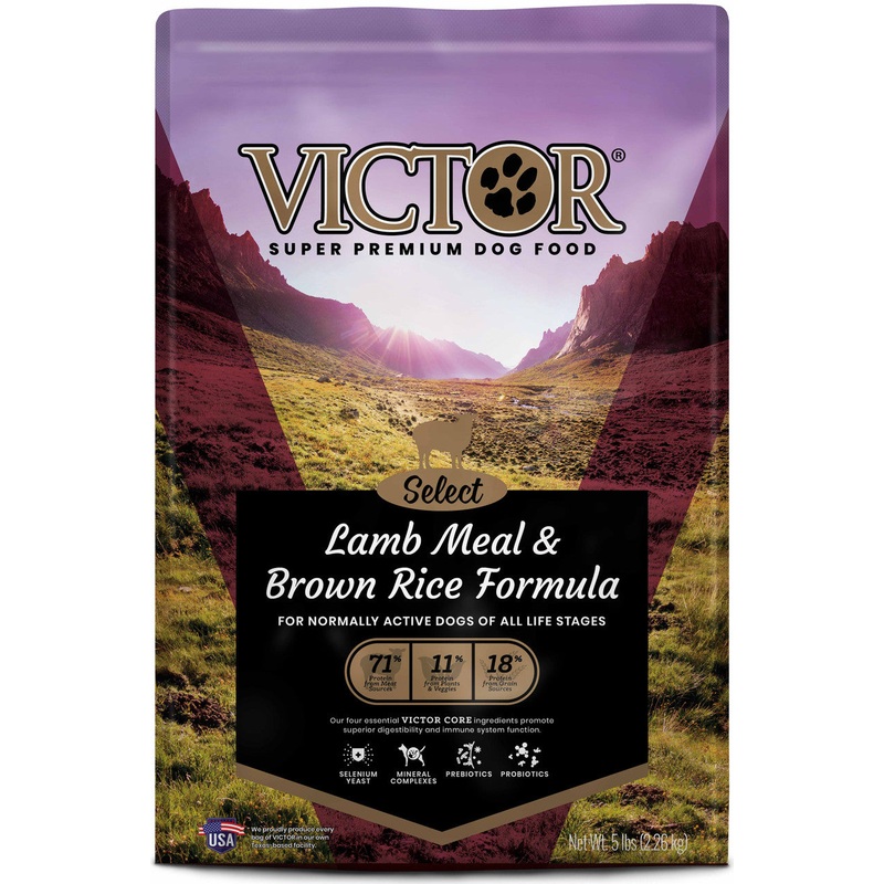 Victor Super Premium Dog Food Select Dry Dog Food Lamb Meal & Brown Rice 5lb