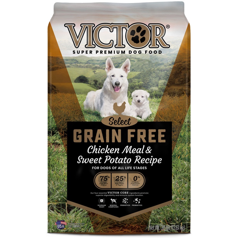 Victor Super Premium Dog Food Select Grain Free Dry Dog Food Chicken 30lb