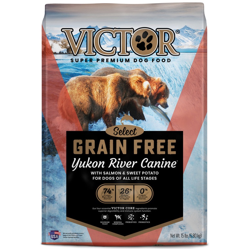 Victor Super Premium Dog Food Select Grain Free Dry Dog Food Yukon River 15lb