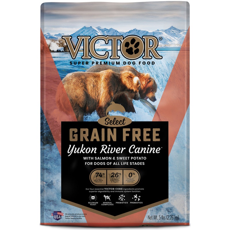 Victor Super Premium Dog Food Select Grain Free Dry Dog Food Yukon River 5lb