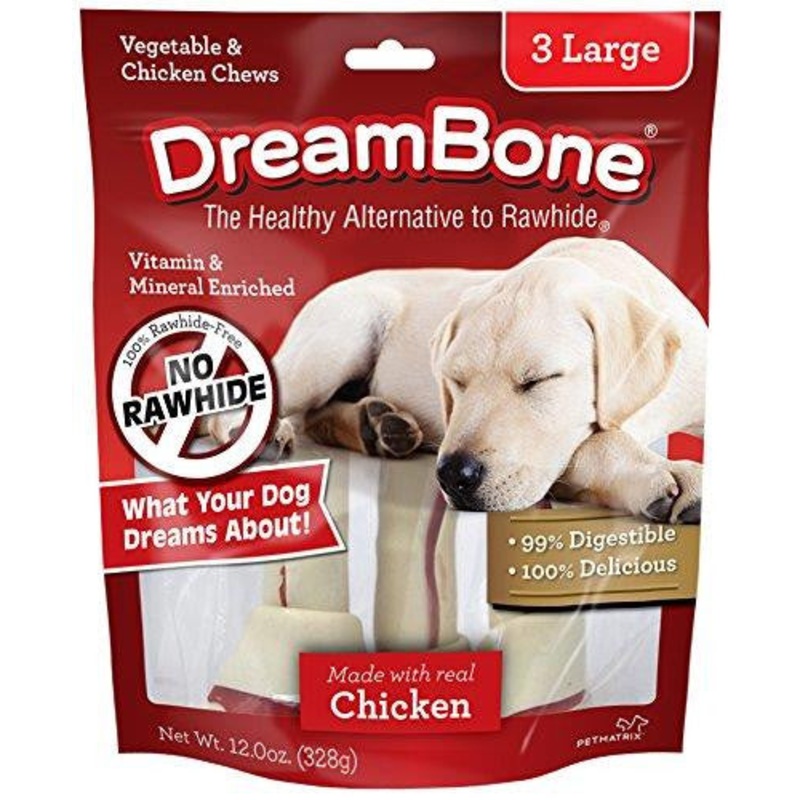 Dreambone Chicken Dog Chew Large 3pck {L-b}923093