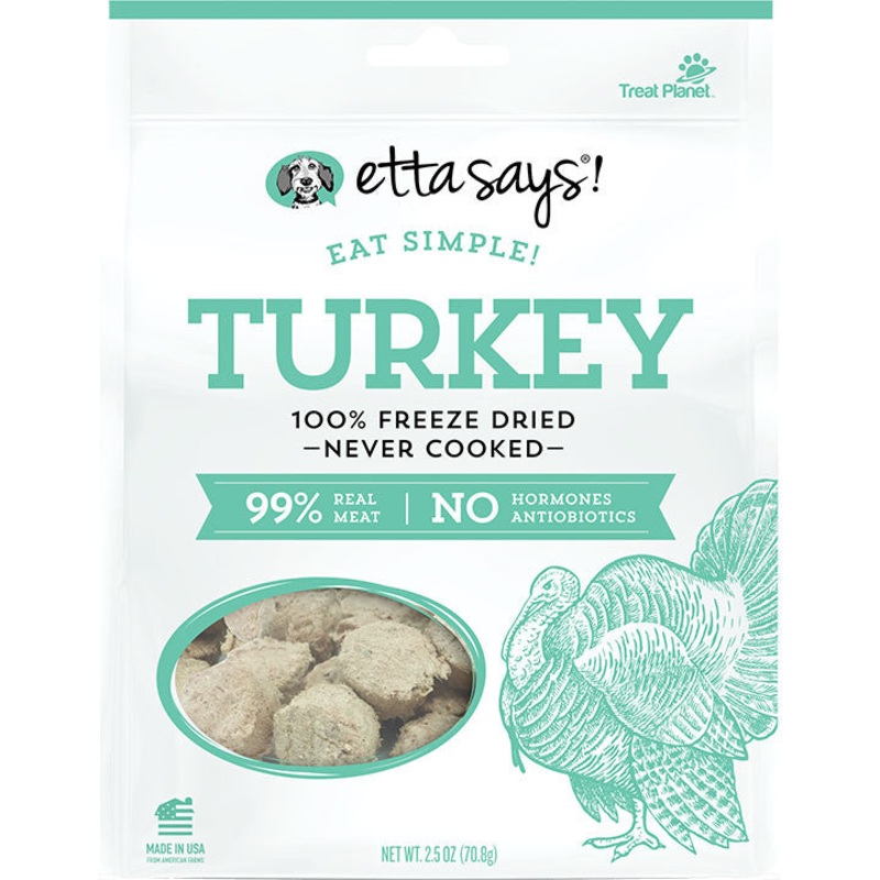 Etta Says Dog Freeze-Dried Simple Turkey 2.5oz {L+x}