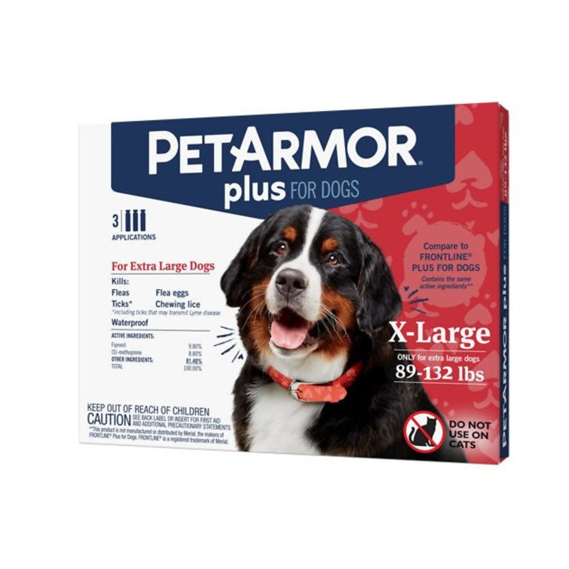 Sergeants Pet Armor Plus Flea and Tick Prevention for Dogs 89-132 lbs {L+2}