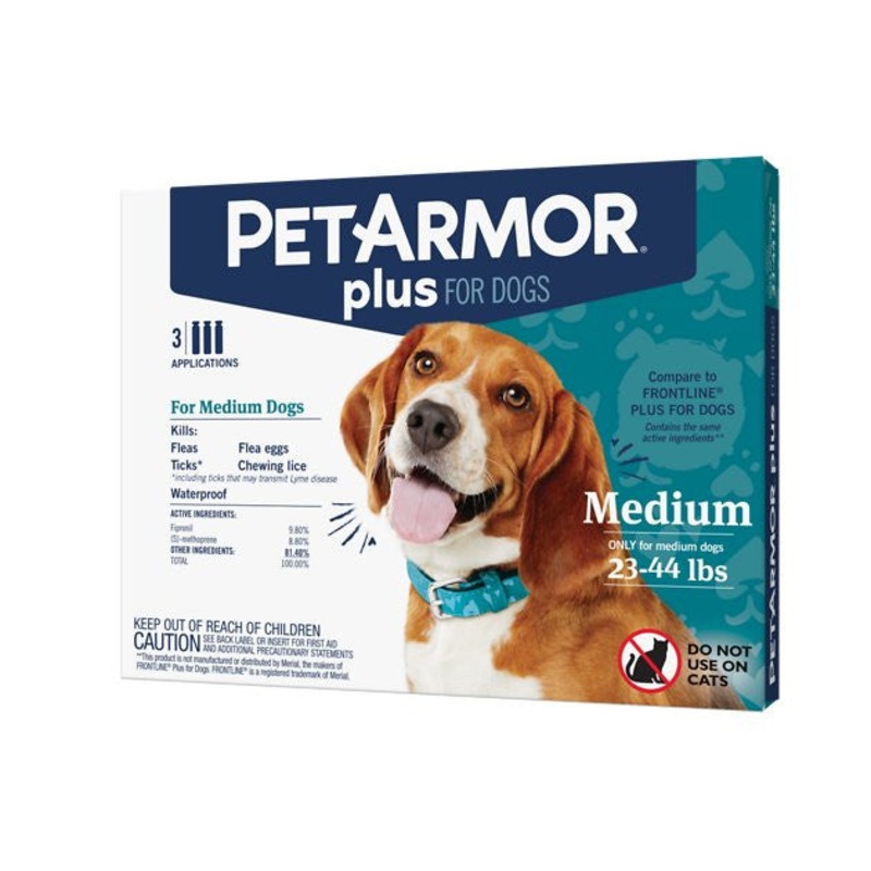 Sergeants Pet Armor Plus Flea and Tick Prevention for Medium Dogs 23-44 lbs {L+2}