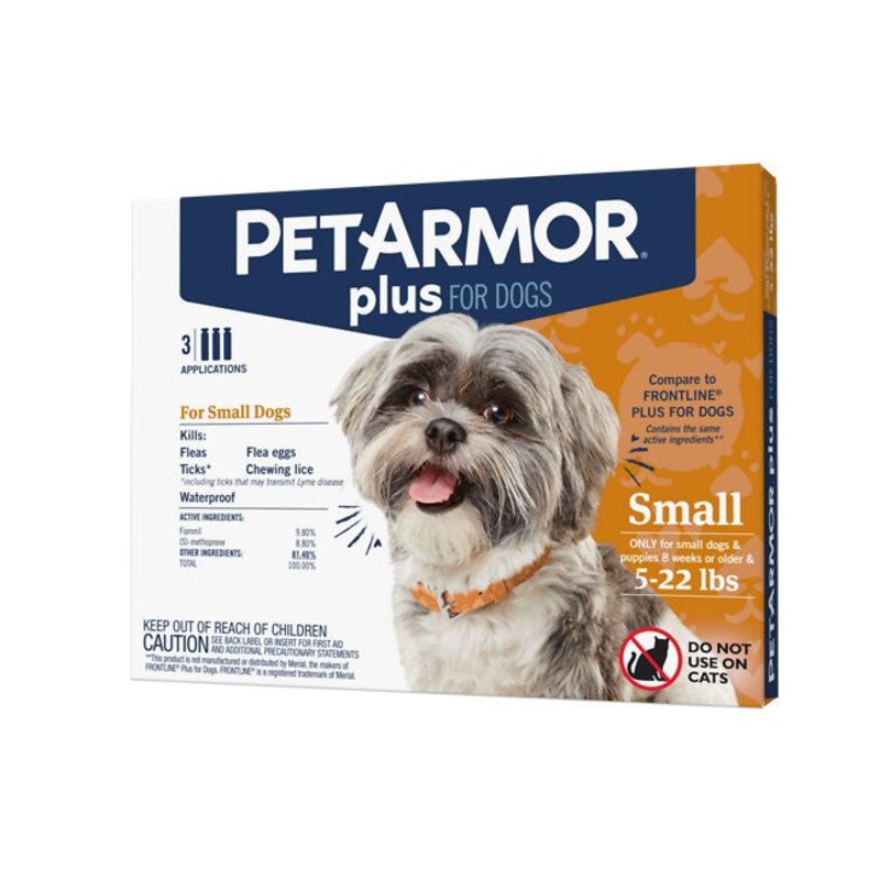 Sergeants Pet Armor Plus Flea & Tick Squeeze-on for Dogs and Puppies 4-22 lbs {L+2}
