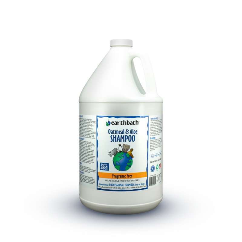 Earthbath Oatmeal & Aloe Shampoo, Fragrance Free 128oz