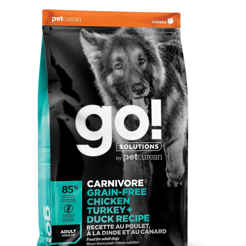 Petcurean GO! CARNIVORE Grain Free Chicken, Turkey + Duck Adult 22lb {L-1}152257