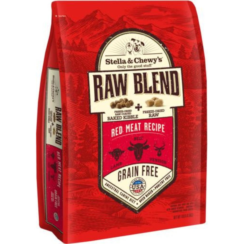 Stella & Chewy's Raw Blend Red Meat Recipe Kibble 10lb {L-1x} 860220