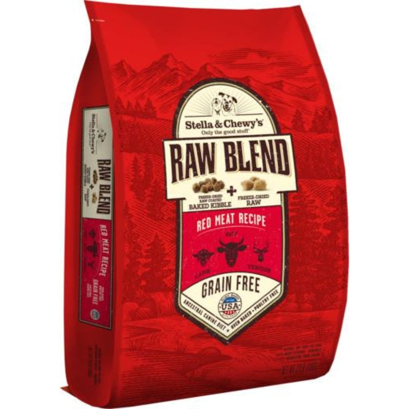 Stella & Chewy's Raw Blend Red Meat Recipe Kibble 22lb {L-1x} 860222