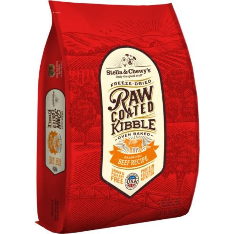 Stella & Chewy's Raw Coated Beef Recipe Kibble 22lb {L-1x} 860232