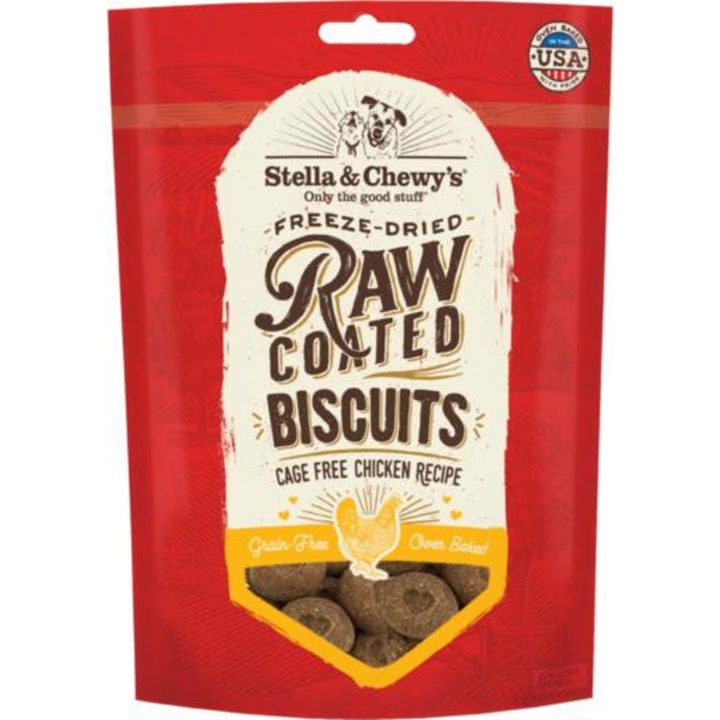 Stella & Chewy's Raw Coated Biscuits Cage-Free Chicken Recipe 9 oz {L+1x} 860256