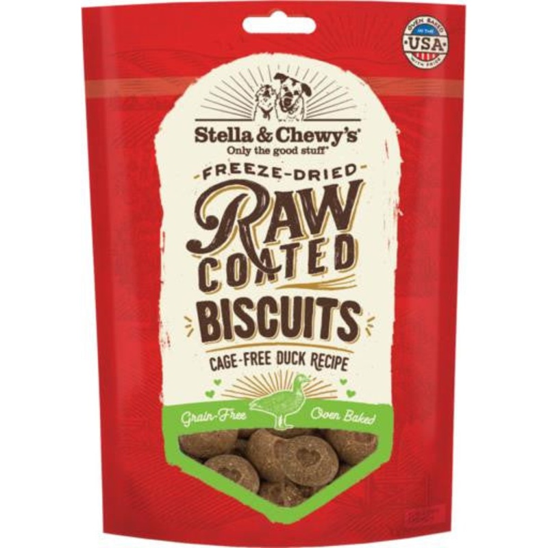 Stella & Chewy's Raw Coated Biscuits Cage-Free Duck Recipe 9 oz {L+1x} 860257