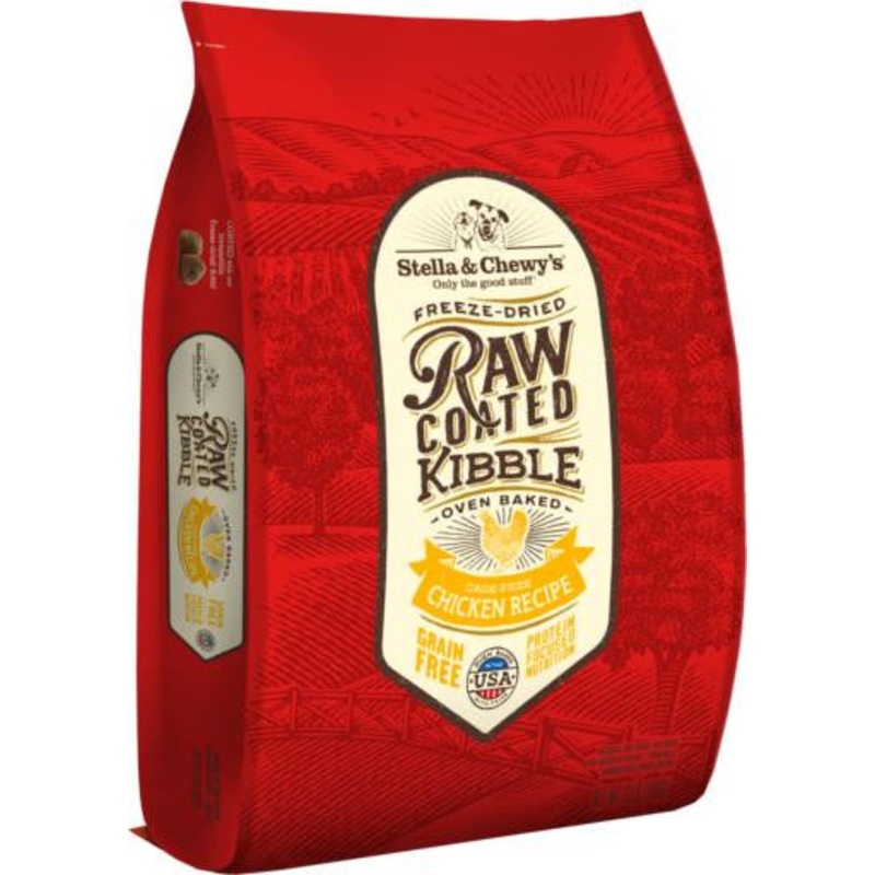 Stella & Chewy's Raw Coated Chicken Recipe Kibble 22lb {L-1x} 860231