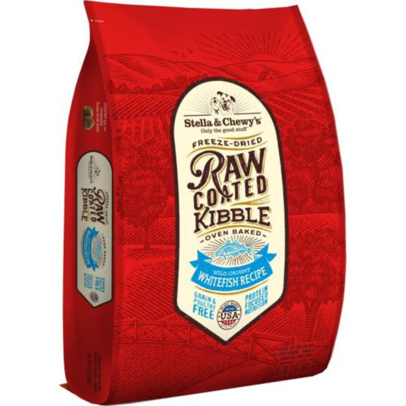 Stella & Chewy's Raw Coated Whitefish Recipe Kibble 22lb {L-1x} 860233