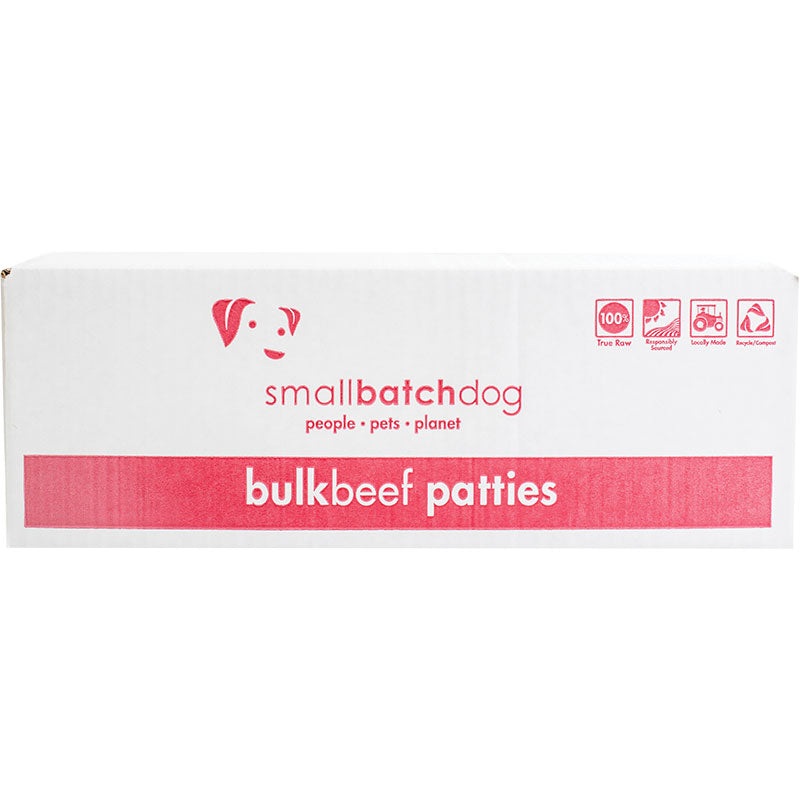 Smallbatch dog Frozen Patties - Beef 18lb {L-x} SD-5