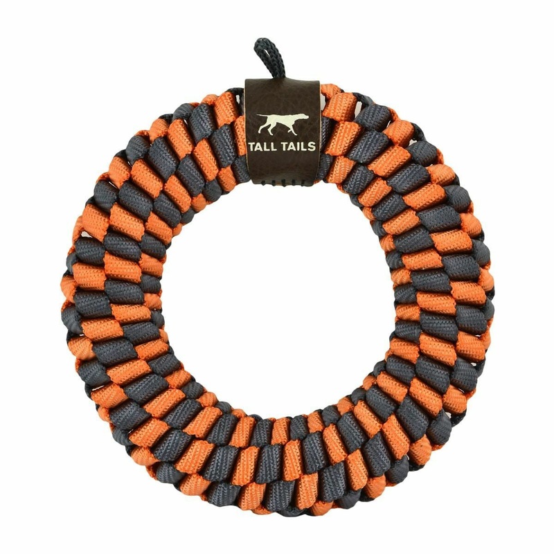 Tall Tails Braided Ring Orange 5"{L-x}