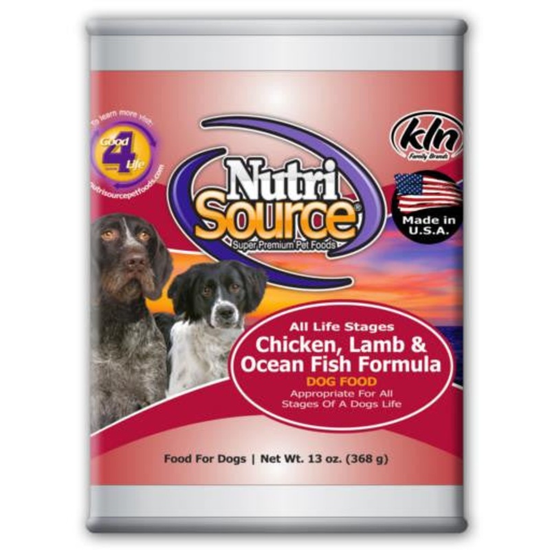 TUFFY'S NutriSource Dog Chicken/Lamb/Fish Can 12/13OZ {L-1xR} 131304