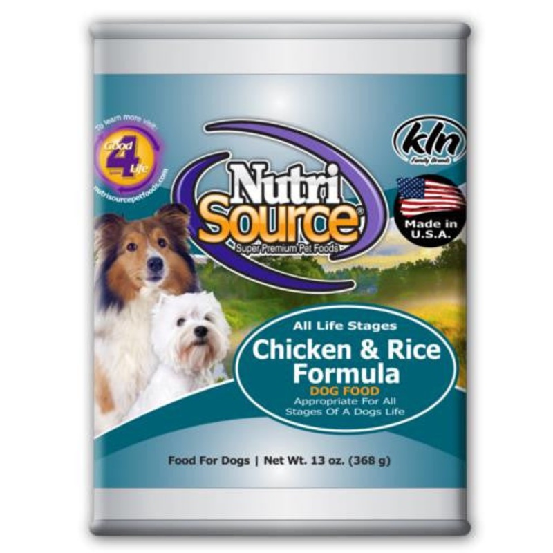 TUFFY'S NutriSource Dog Chicken/Rice Can 12/13OZ {L-1x} 131300