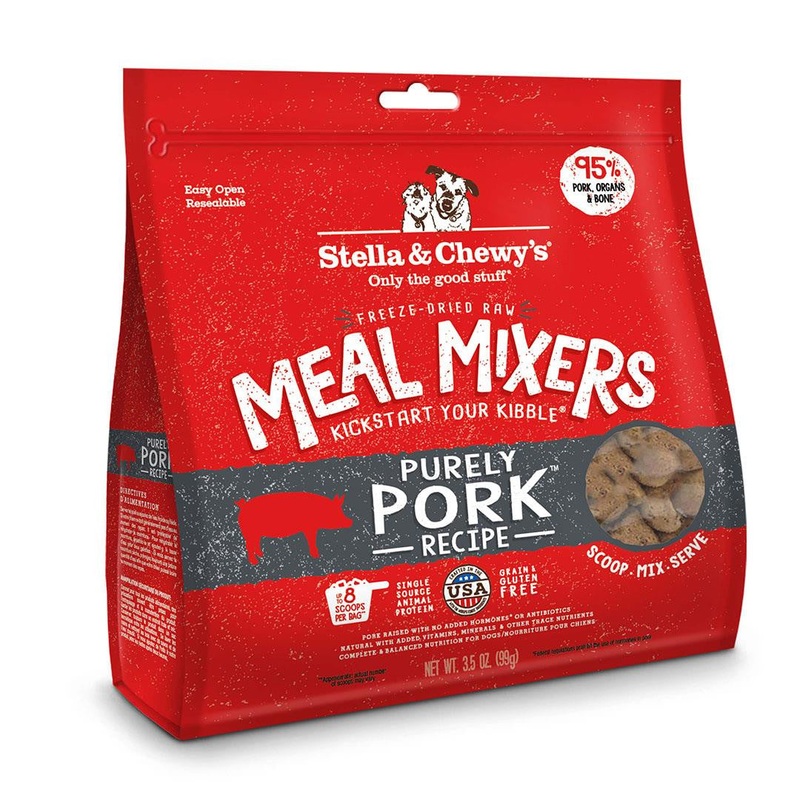Stella & Chewy's Purely Pork Freeze Dried Meal Mixer 3.5oz {L+1x} 860340