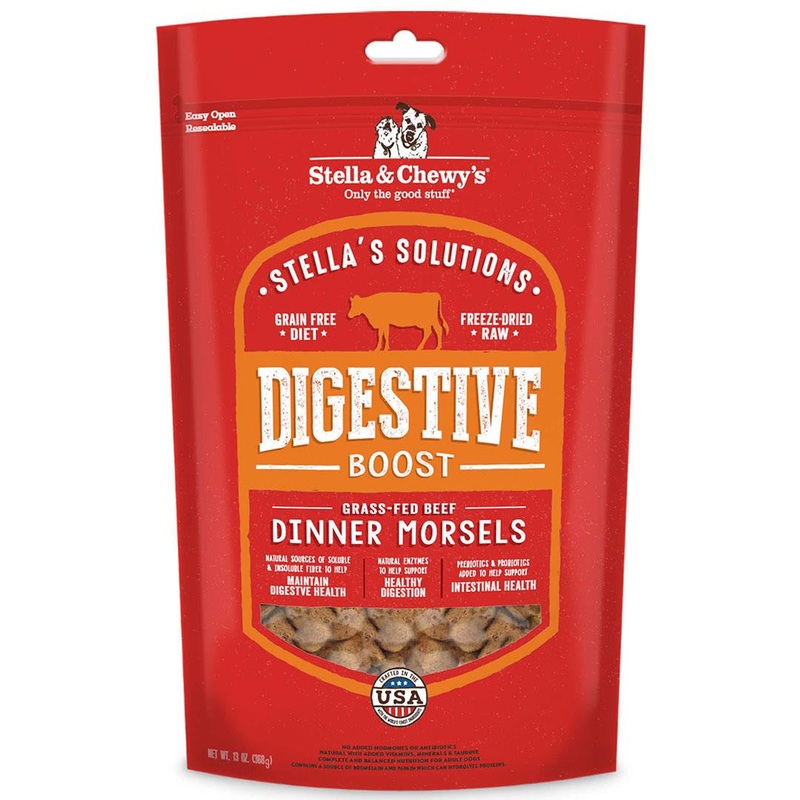 Stella & Chewy's Solutions Freeze Dried Digestive Boost Grass Fed Beef 13 oz {L+1x} (DD)860335
