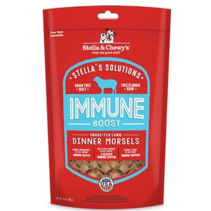 Stella & Chewy's Stella Solutions Freeze Dried Immune Boost Grass Fed Lamb 13oz {L+1x} 860337