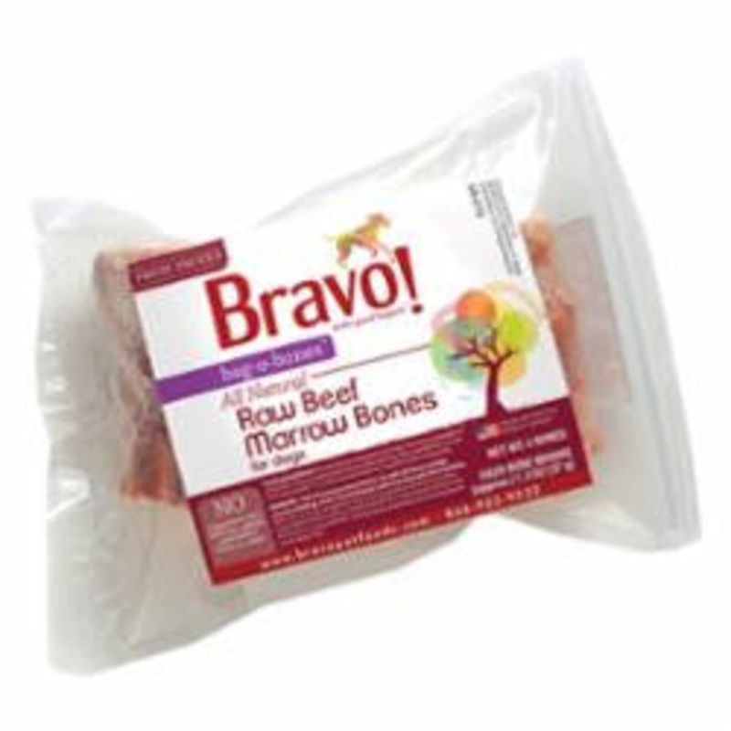 Bravo! Beef Marrow Bones Over 4" - 25 lb. Box SD-5 {L-1}294086