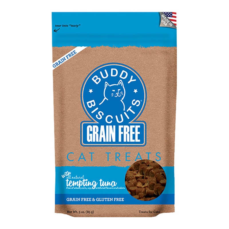 Cloud Star Grain Free Buddy Biscuits For Cat - Tempting Tuna 3oz {L+1x} 938049