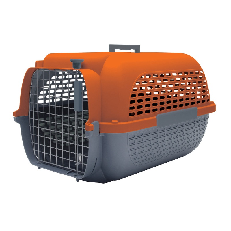 Dogit Voyager Dog Carrier, Small, Grey/Orange