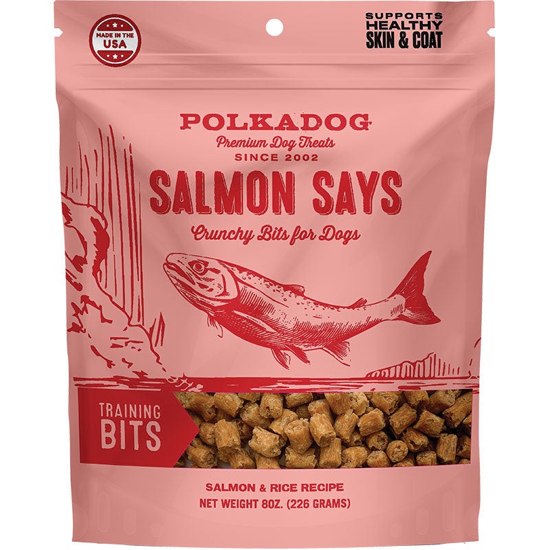 Polka Dog Bakery Dog Salmon Says Training Bits 5lb Bulk