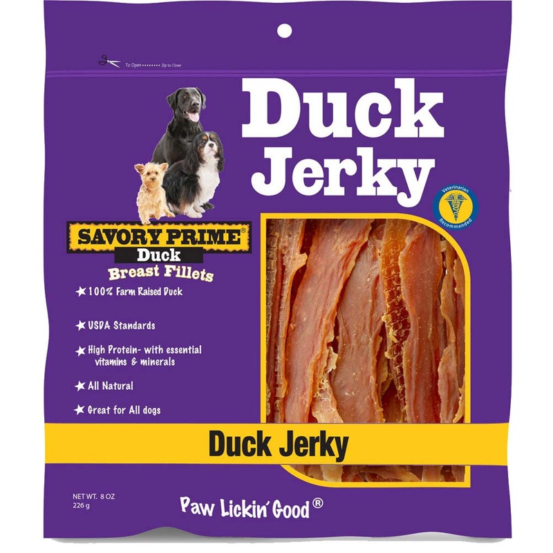 Savory Prime Natural Jerky Treats Duck 8 oz