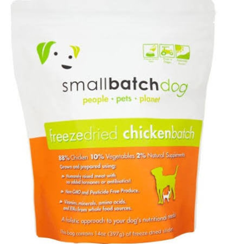 Small Batch Dog Freeze Dried Chicken Sliders 14oz {L+x}