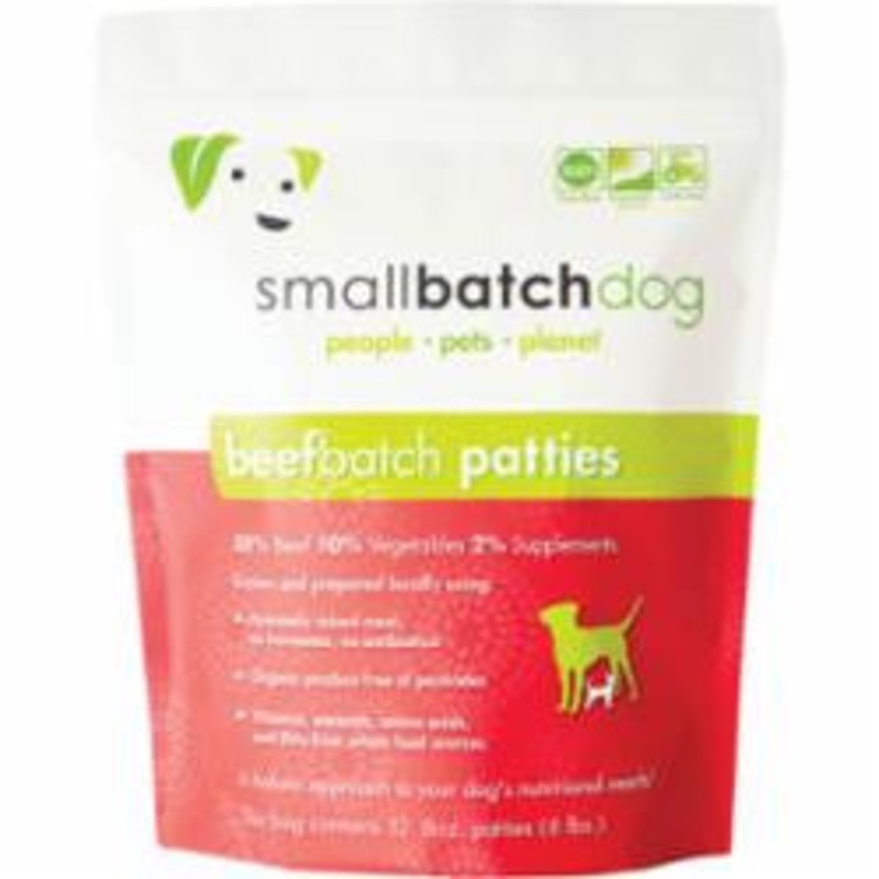 Small Batch Dog Frozen Beef Patties 6lb {L-x} SD-5