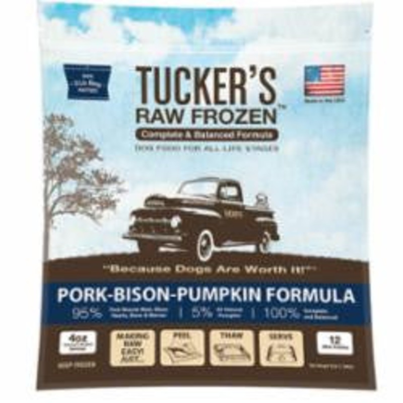 Tuckers Dog Frozen Complete Balanced Pork Bison 3lb SD-5