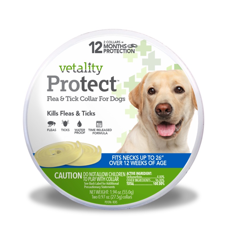 Vetality Protect Flea & Tick Dog Collar 2 Pack